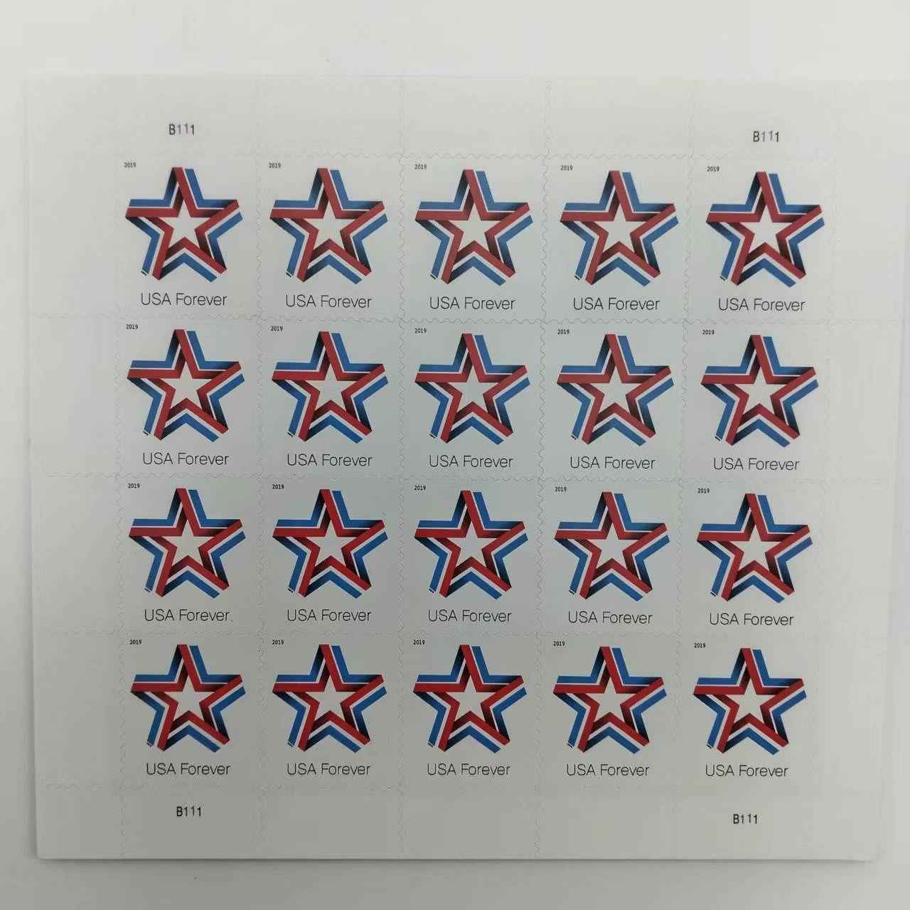 2019 Star Ribbon Forever Stamps 100pcs