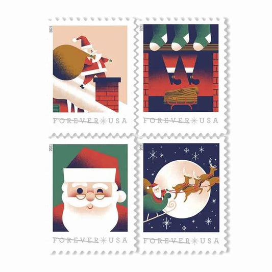 2021 From St. Nicks Christmas Forever Stamps 100pcs