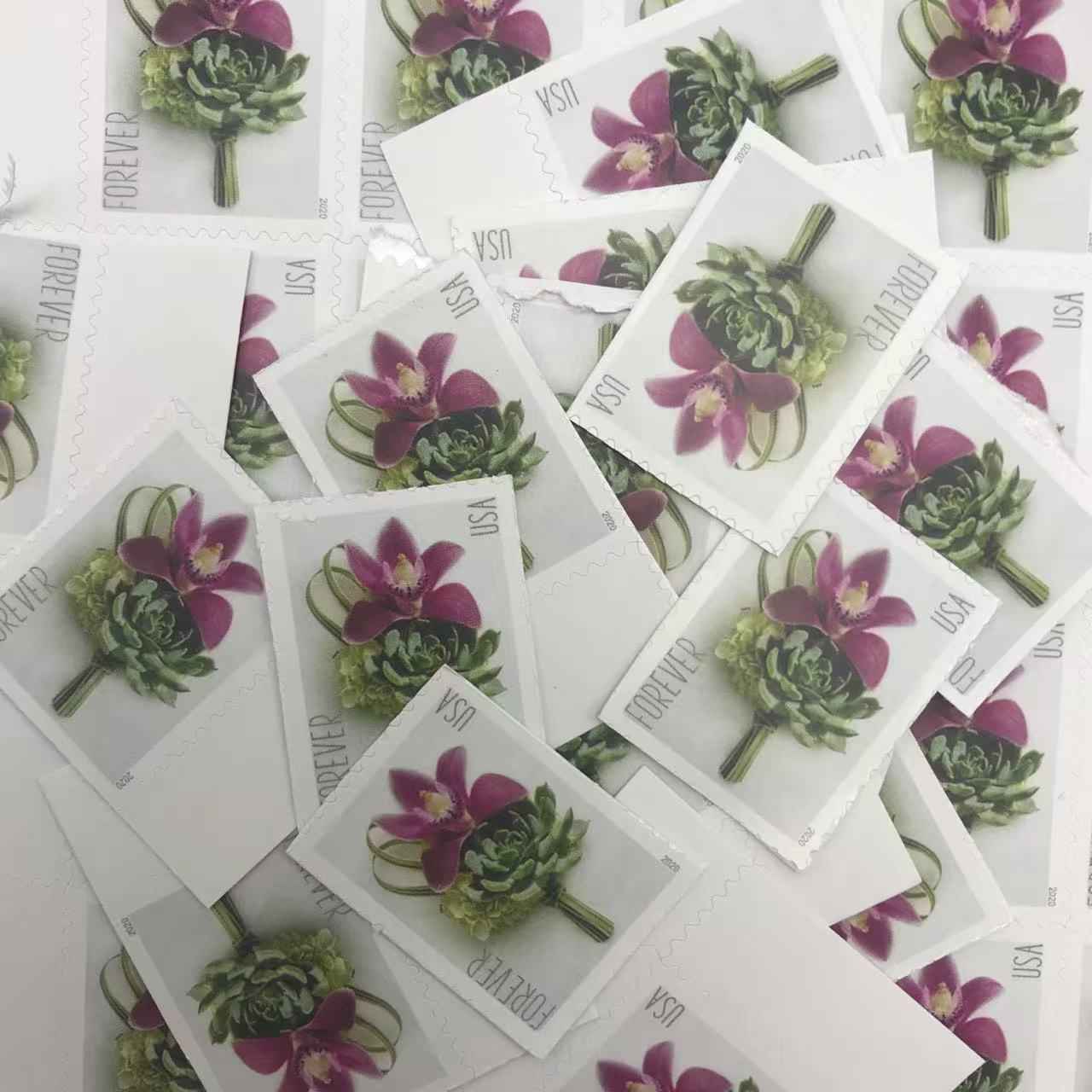 2020 Contemporary Boutonniere Forever Stamps 100pcs