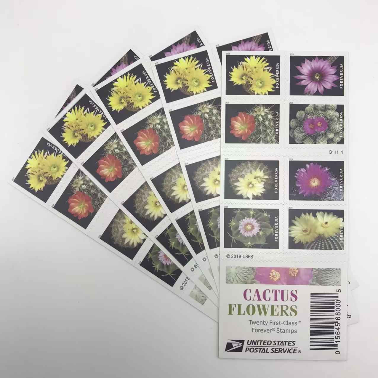 2019Cactus Flowers Forever Stamps 100 pcs