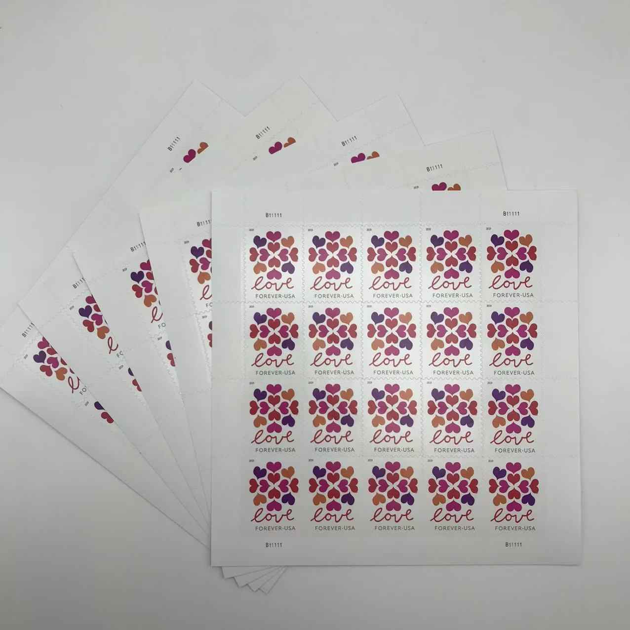 2019 Hearts Blossom Forever Stamps 100 pcs