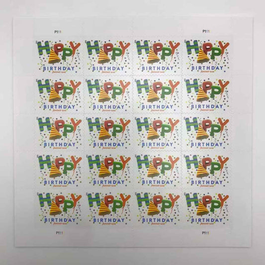 2021 Happy Birthday Forever Stamps 100pcs