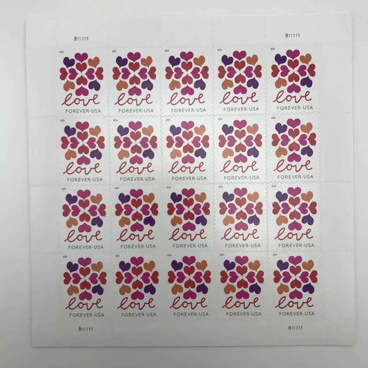 2019 Hearts Blossom Forever Stamps 100 pcs