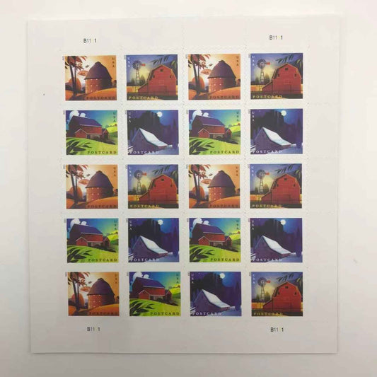 2021 Barn Postcard stamps 100pcs