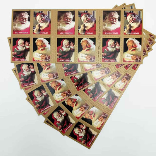 Sparkling Holidays Santas 2018 Forever Stamps 100pcs