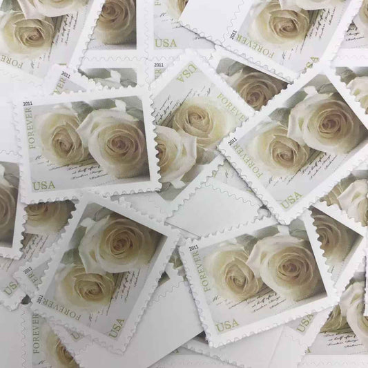 Primary product view showing the 2011 Wedding Roses Forever Stamps product