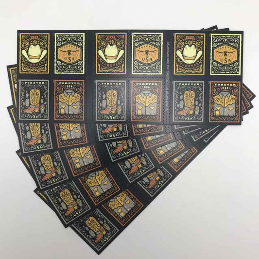 Western Wear 2021 Forever Stamps 100pcs
