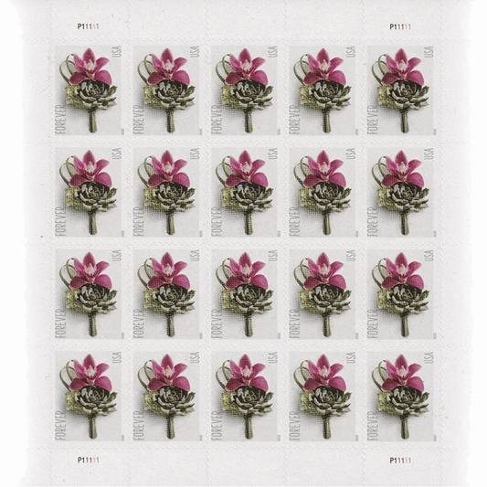 2020 Contemporary Boutonniere Forever Stamps 100pcs