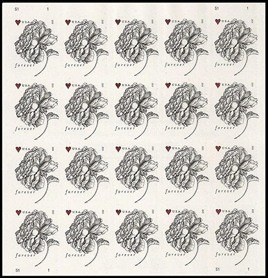 Wedding Vintage Rose Forevre Stamps