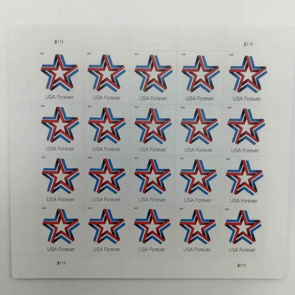 2019 Star Ribbon Forever Stamps 100pcs - Forever Postal – Collectible ...