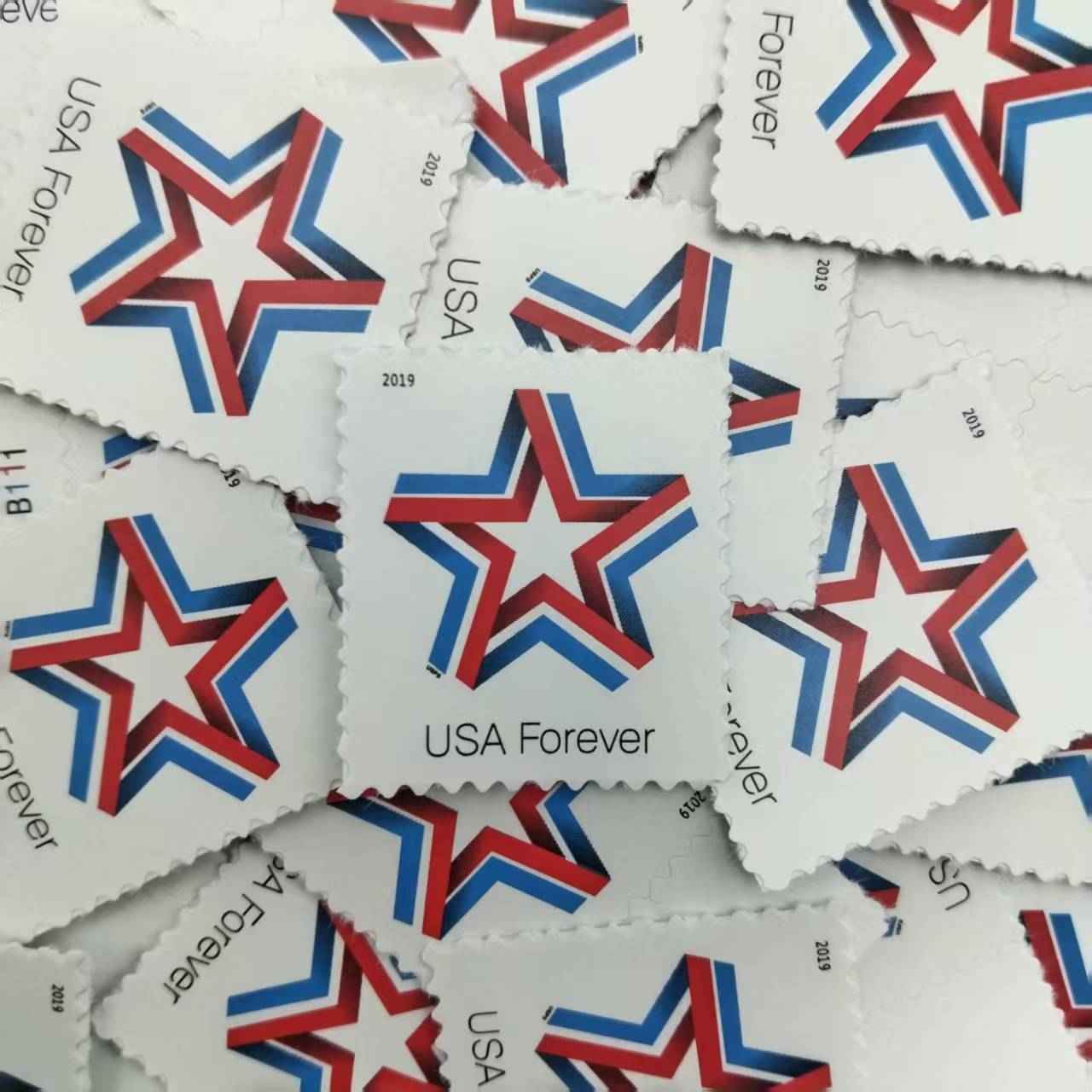 2019 Star Ribbon Forever Stamps 100pcs