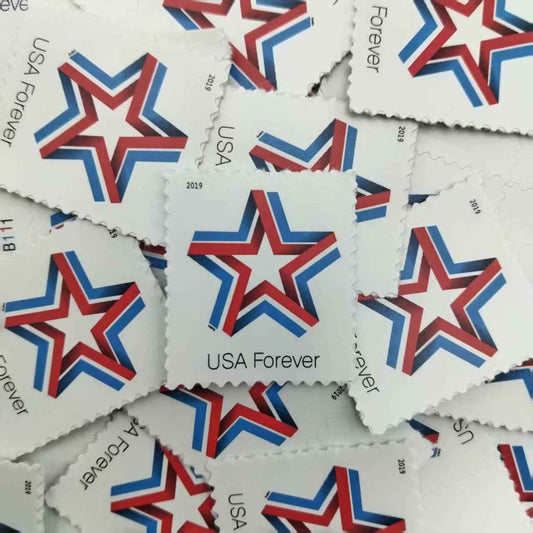 2019 Star Ribbon Forever Stamps 100pcs