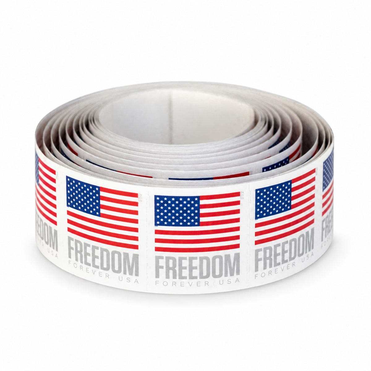 Primary product view showing the 2023 Flag Forever Stamps Rolls product