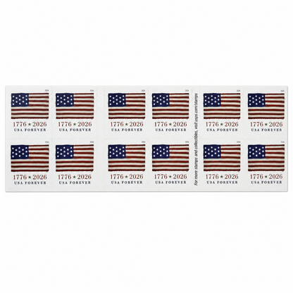 Second additional view showing the 2026 Flag Forever Stamps Rolls product