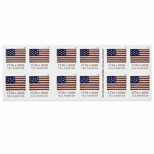 Second additional view showing the 2026 Flag Forever Stamps Rolls product