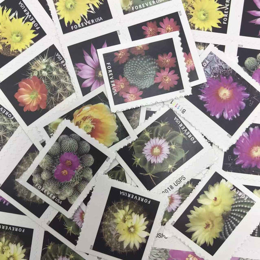 2019Cactus Flowers Forever Stamps 100 pcs