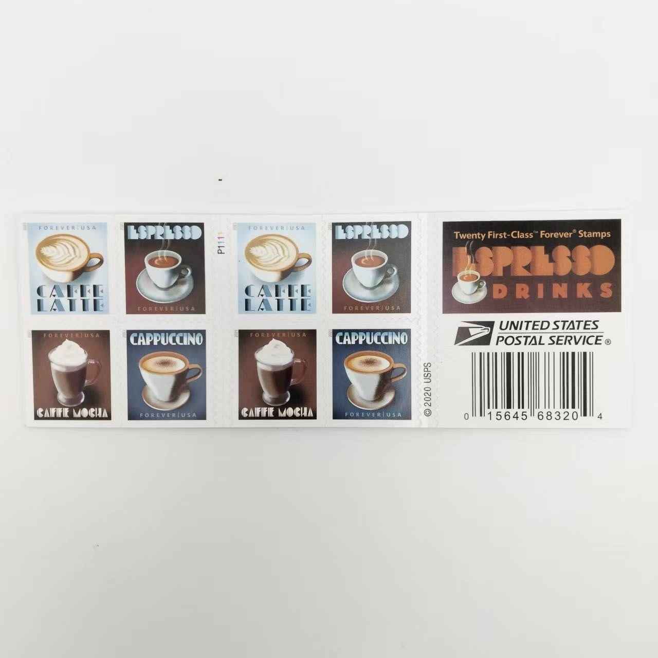 Espresso Drinks 2021 Forever Stamps 100pcs