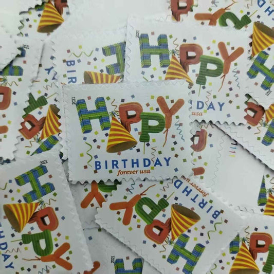 2021 Happy Birthday Forever Stamps 100pcs