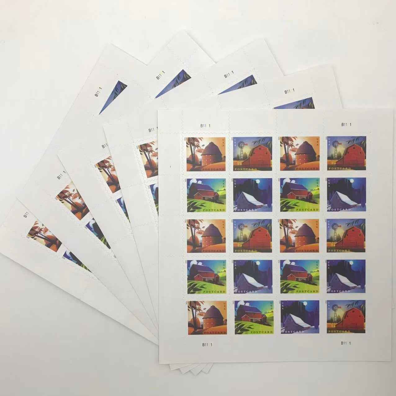 2021 Barn Postcard stamps 100pcs