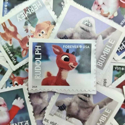 Rudolph Red Nosed Reindeer 2014 Forever Stamps 100pcs
