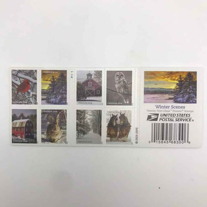 2020 Winter Scenes Forever Stamps 100pcs