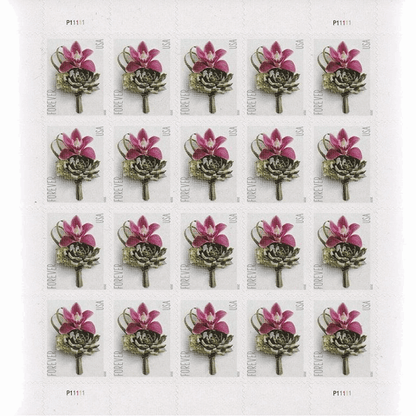 2020 Contemporary Boutonniere Forever Stamps 100pcs